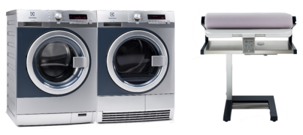 myPRO Waschmaschine WE170, Trockner TE1120, Mangel IS185 my PRO Wäschereilösungen für Hotels, Bed & Breakfasts und Restaurants von Electrolux Professional