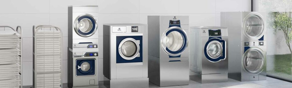 Gewerbliche professionelle Waschmaschinen und Trockner der Linie 6000 von Electrolux Professional