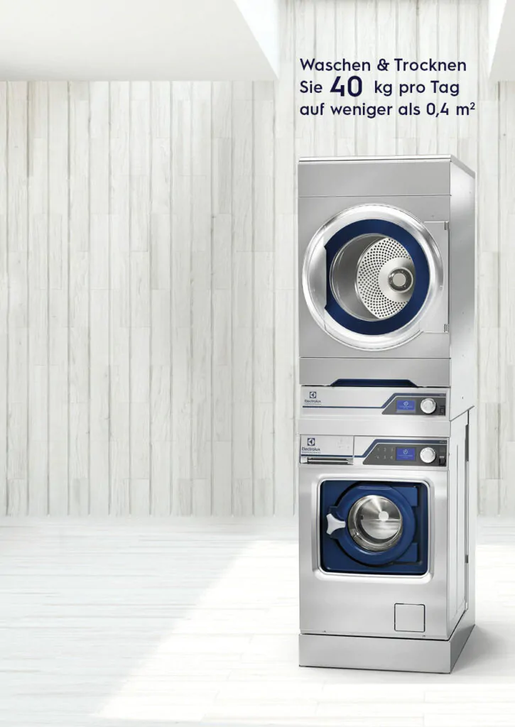 Tower-Power Gewerbliche Waschmaschinen und Trockner der Line 6000 von Electrolux Professional