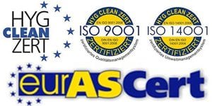 Hygieneprüfung durch ISO 9001- und ISO 14001-Zertifizierung für Electrolux Professional