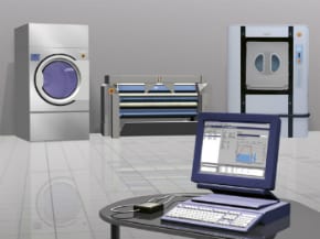 Themorelektische Hygieneprüfung der gewerblichen Line 6000 Wäschereilösungen von Electrolux Professional