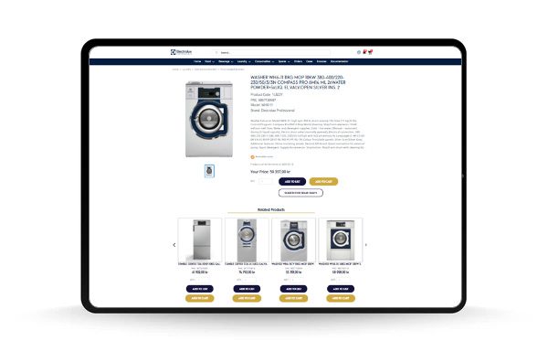 OnE Plattform Serviceportal von Electrolux Professional