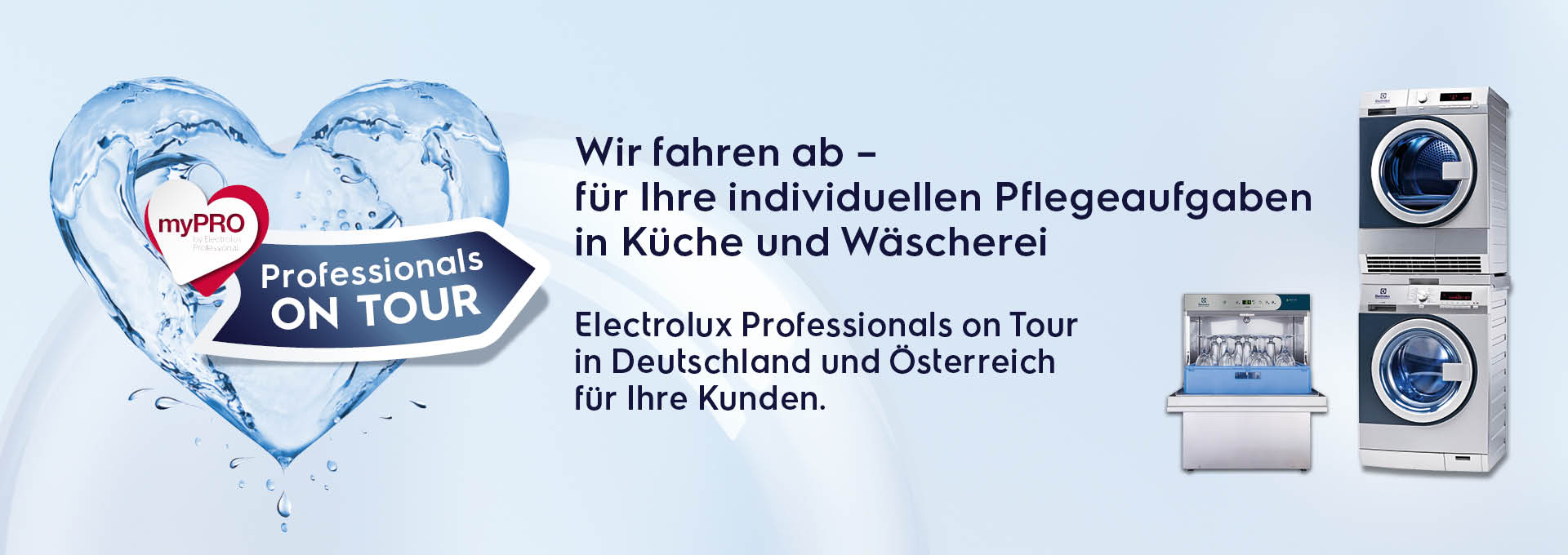 myPRO Roadshow – für Sie auf Tour mit Geräten von Electrolux Professional
