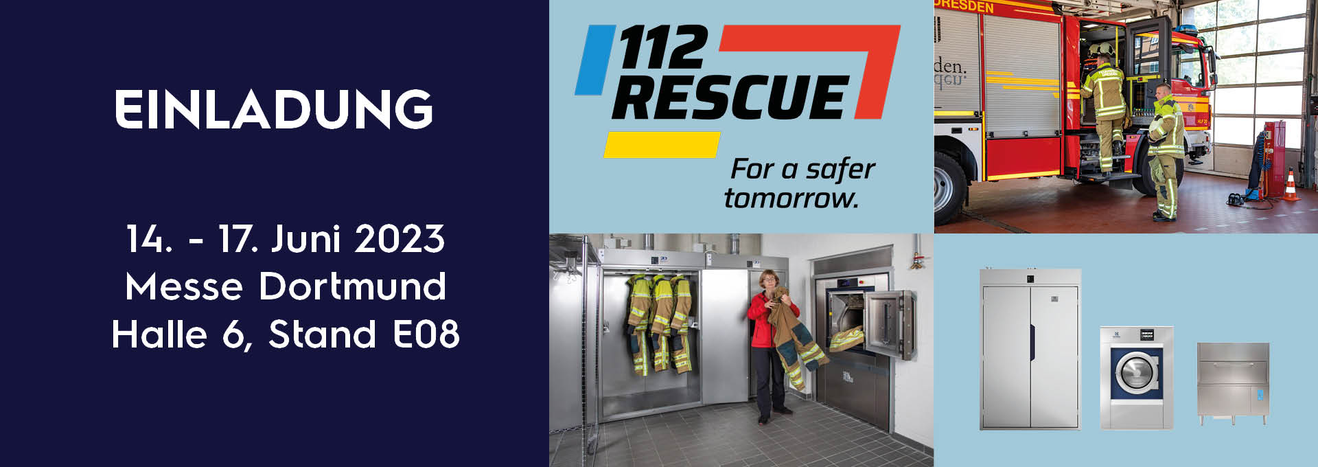 Einladung zur 112RESCUE mit Electrolux Professional