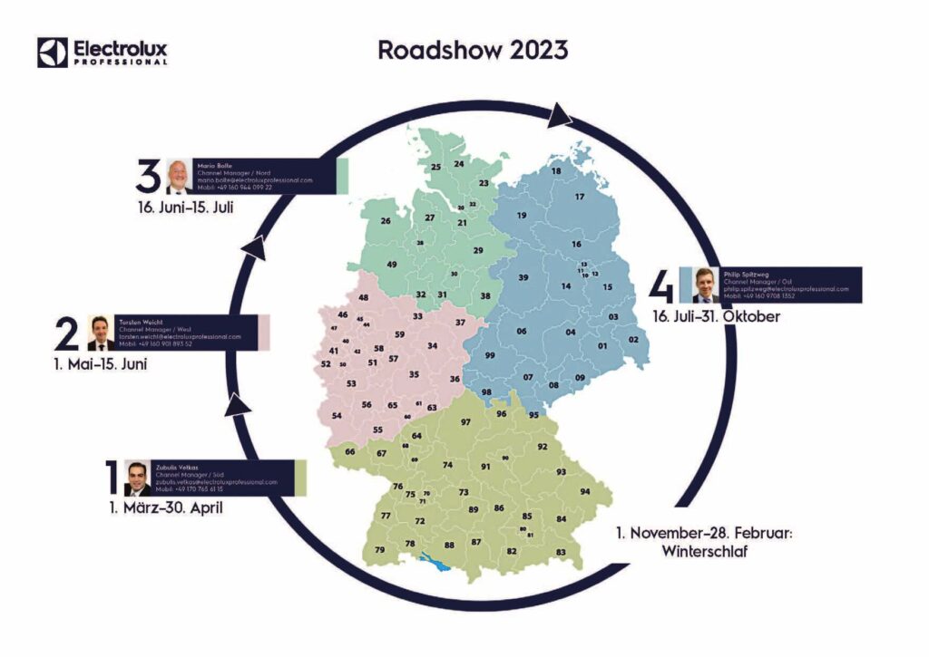myPRO Roadshow – für Sie auf Tour mit Geräten von Electrolux Professional