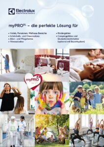 myPRO XL Finden Sie Verkaufsunterlagen für die myPRO Classic Serie von Electrolux Professional