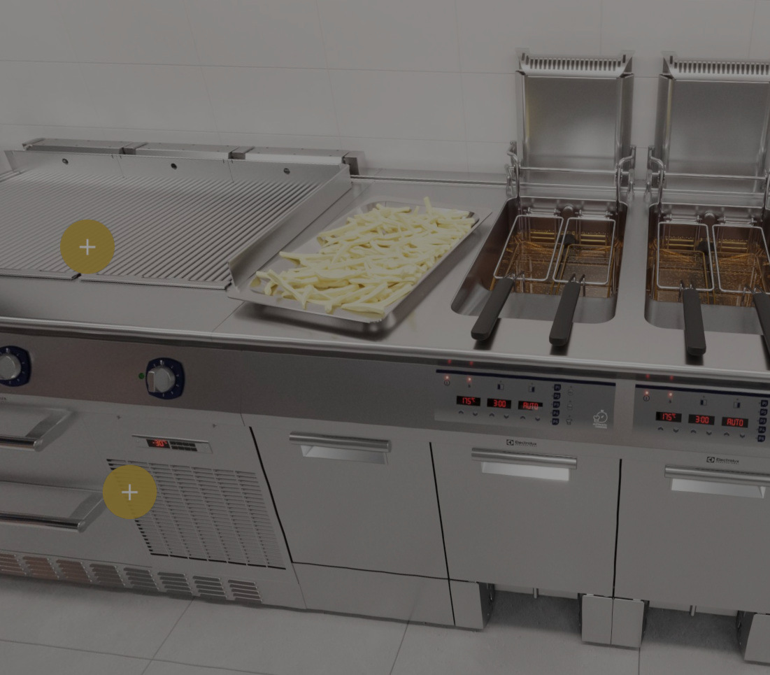 Entdecken Sie die virtuelle Küche einer Hähnchen-Restaurantkette mit Großküchentechnik von Electrolux Professional.