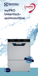 myPRO Spüler Finden Sie Verkaufsunterlagen für die myPRO Classic Serie von Electrolux Professional