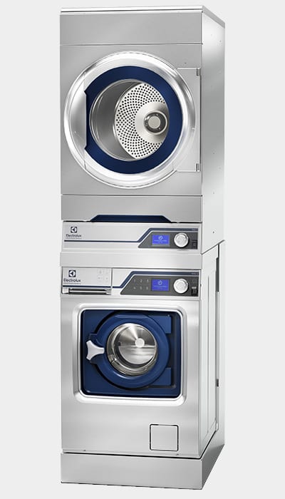 Line 6000 The Power of the Tower laveuses et séchoirs superposables Electrolux Professional