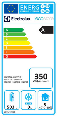 Refrigeration energy label