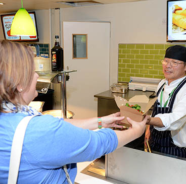 education food counter