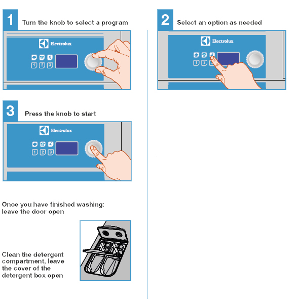 washer control instructions