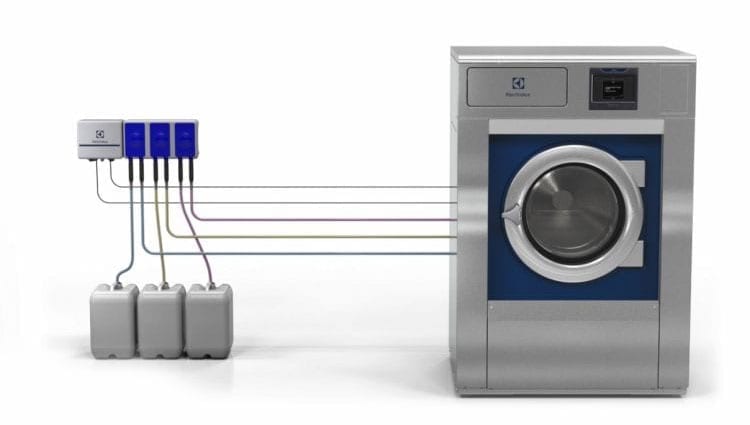 エレクトロラックス洗剤自動投入機との接続画像