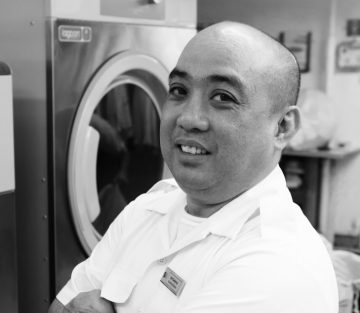 Earl Gutierrez, Laundry Master, Saga Sapphire passenger ship Earl Gutierrez, Laundry Master, Saga Sapphire passenger ship