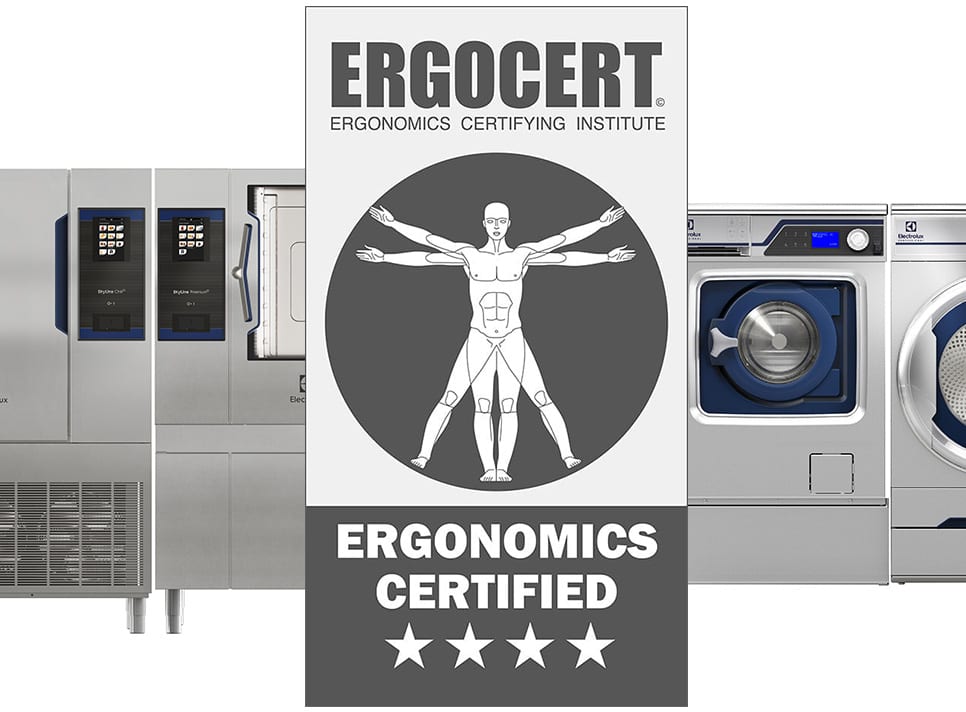 Electrolux Professional Ergocert ergonomicertifiering