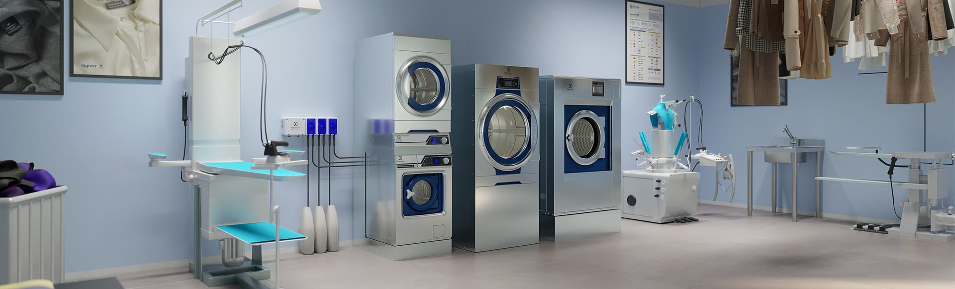 Industritvättmaskiner  Tvättmaskin avsedd för industri - Aqua Clean