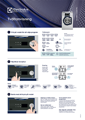 tvättanvisningar Electrolux Professional