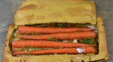 Carrots Roasted in Curry Salt Crust