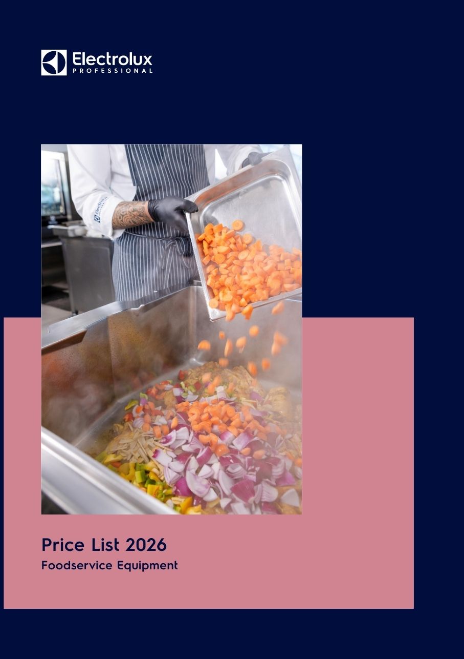 2026 Electrolux Professional Foodservice Price Book Cover Web Image