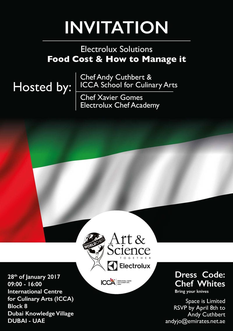 Workshop in Cook & Chill - Dubai, 20 january