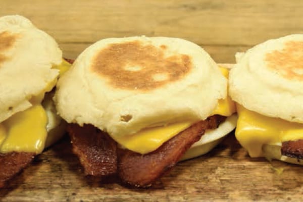 bacon egg sandwich