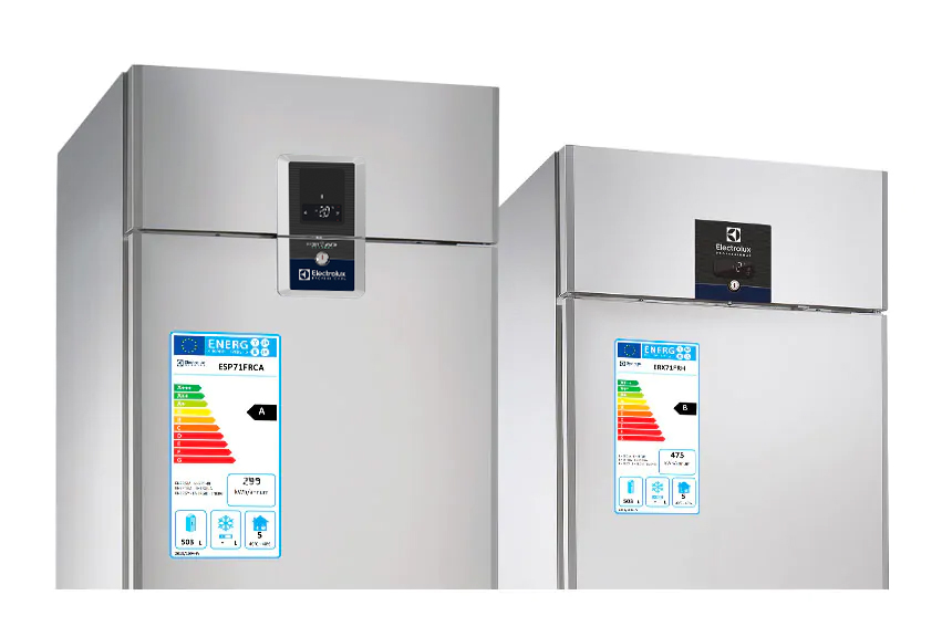 couple of refrigerators and new energy label